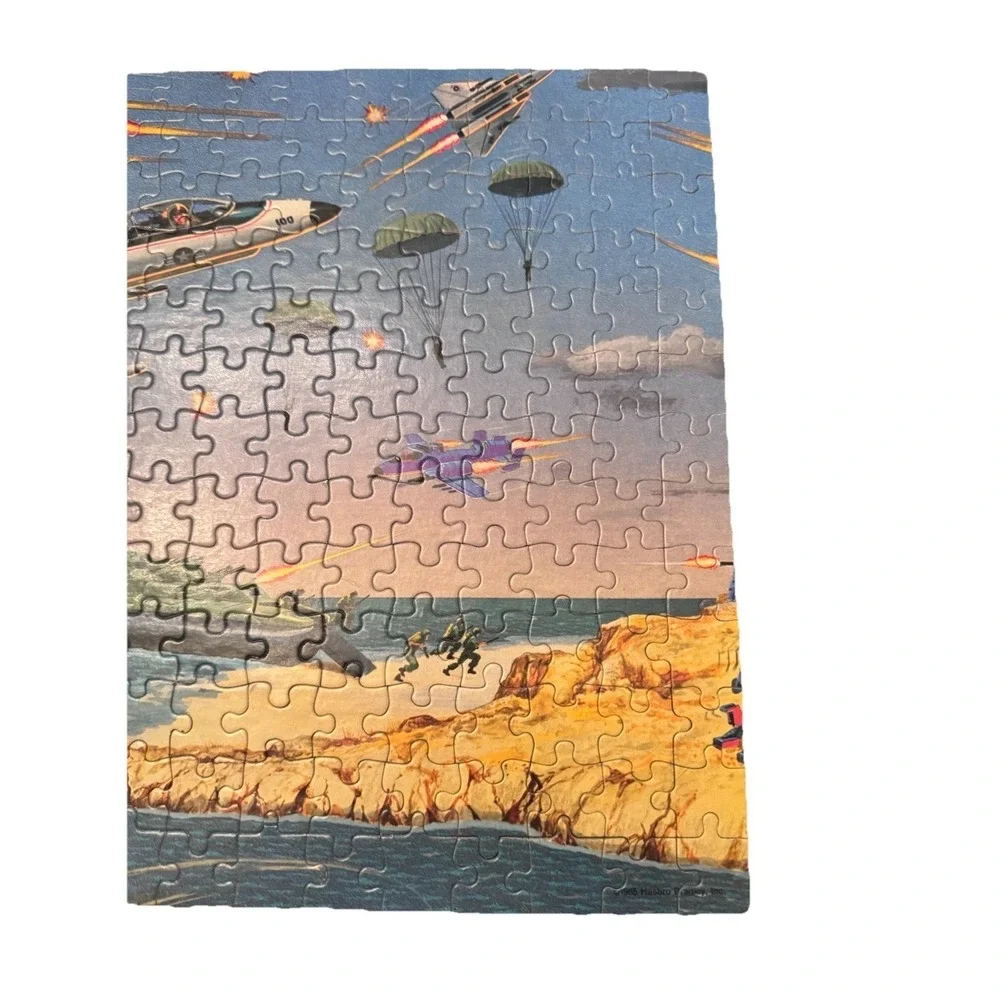 Vintage 1985 GI Joe Mural Puzzle Battle 1 Cobra Command Milton Bradley 100 Piece